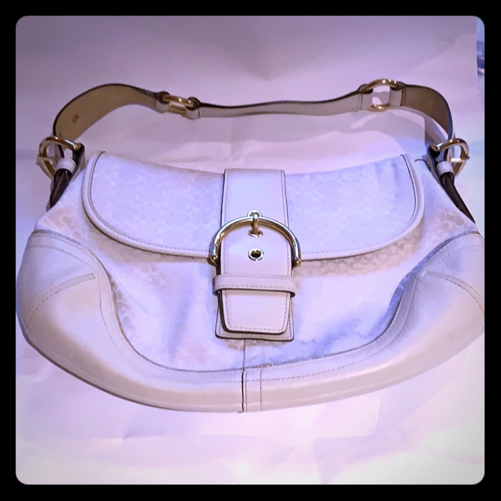 COACH Vintage Signature Soho Big Flap Hobo Bag